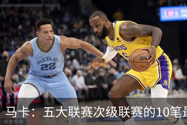 马卡：五大联赛次级联赛的10笔最贵出售全部来自英冠